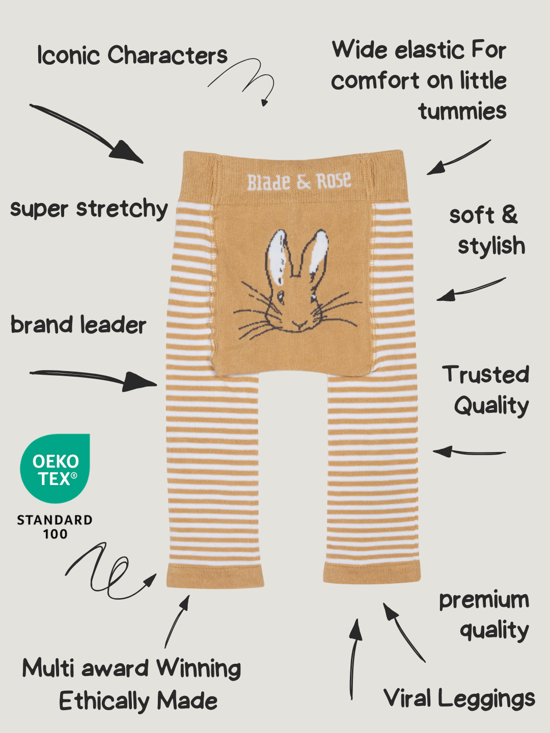 Peter Rabbit™ Neutral Leggings