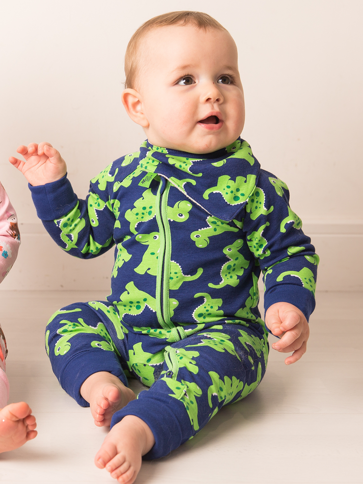 Maple the Dino Zip-Up Romper