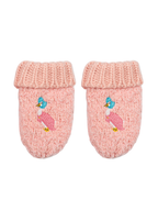 Jemima Puddle-Duck™ mittens in pale pink with an embroidered duck