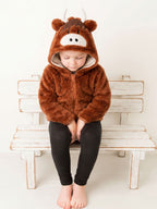 Neutral Highland Cow Hoodie