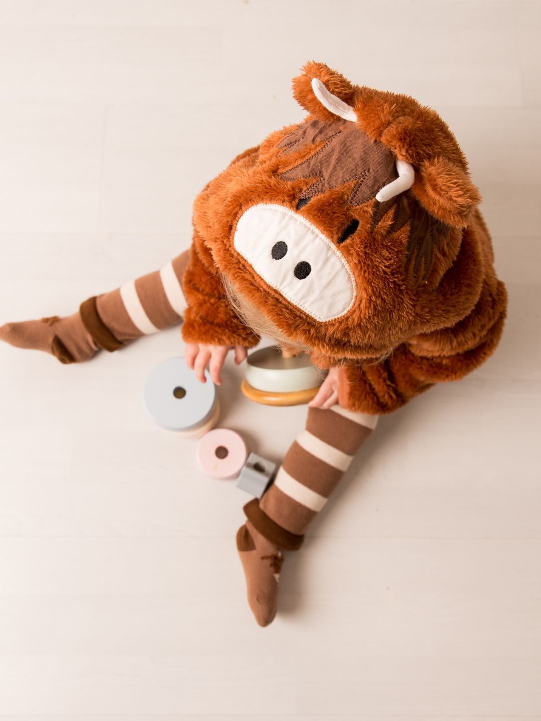 Neutral Highland Cow Hoodie