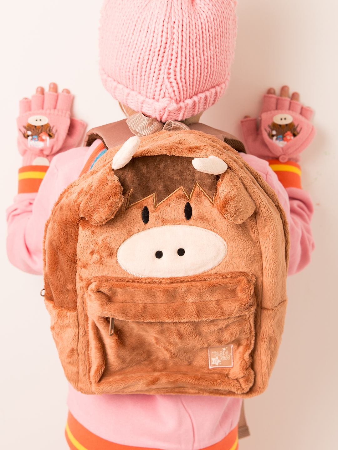 Neutral Highland Cow Backpack