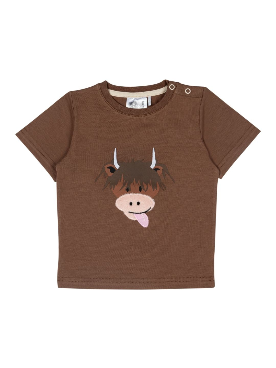 Neutral Highland Cow Tee