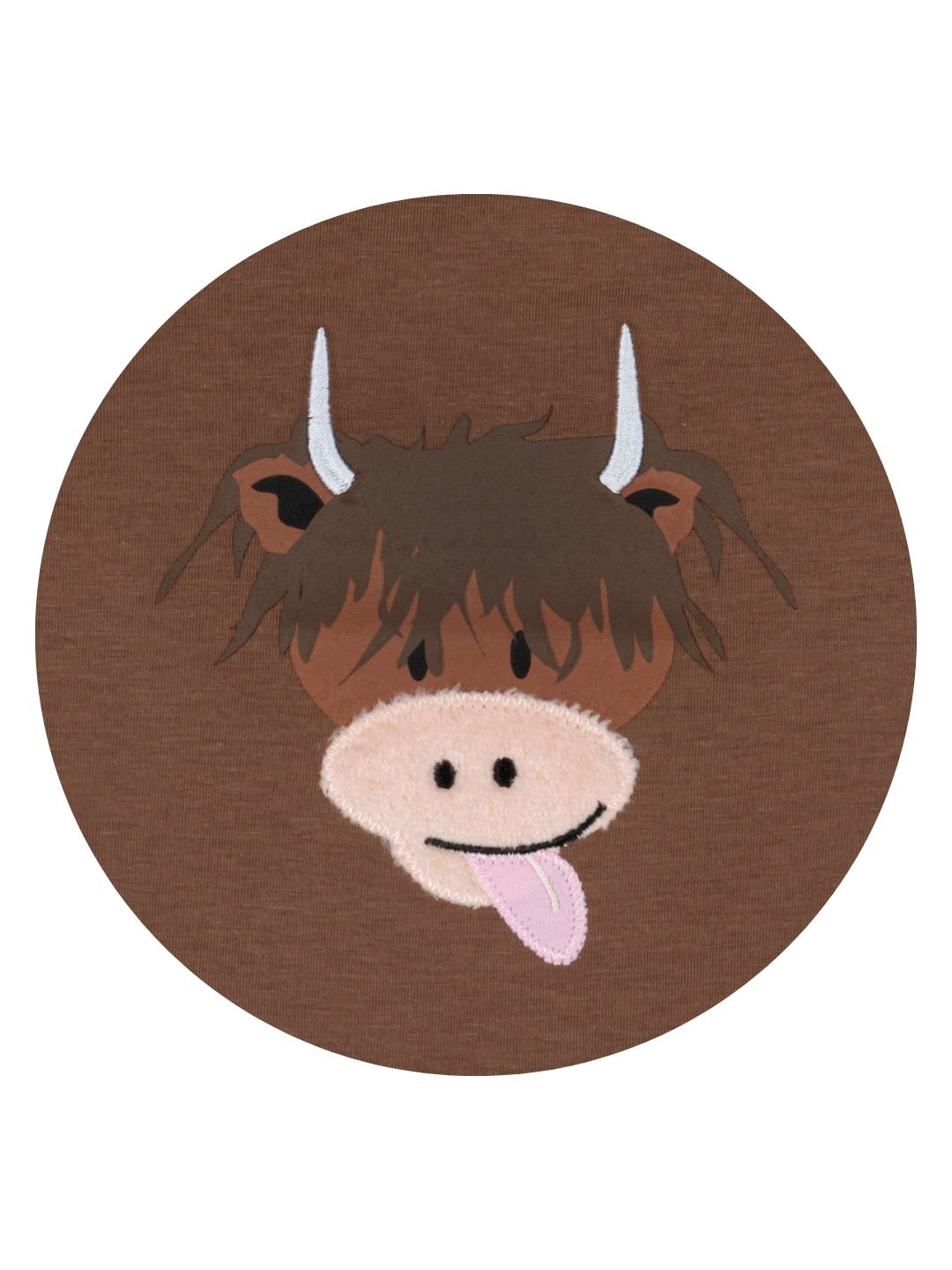 Neutral Highland Cow Tee