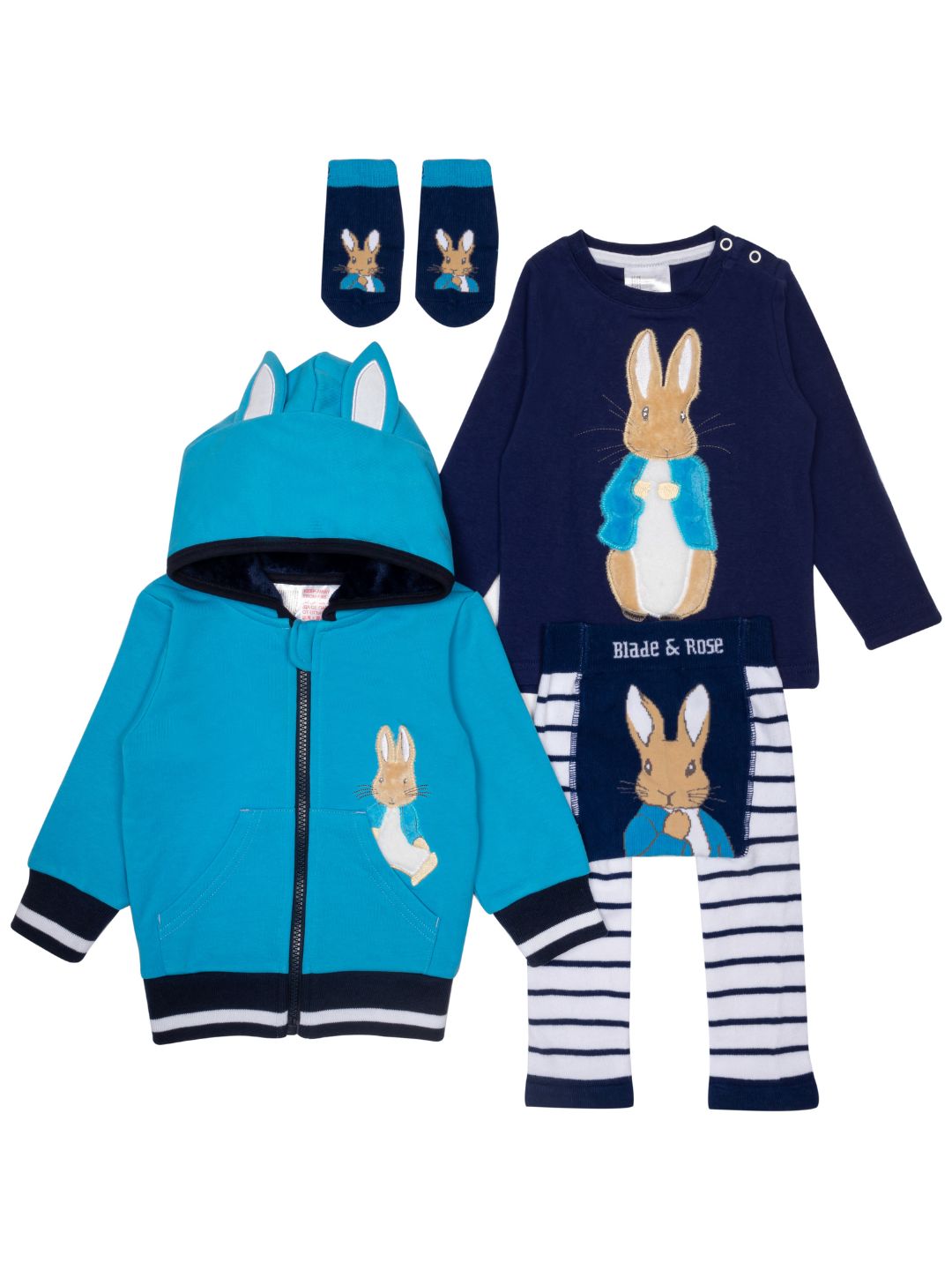 Peter Rabbit Blue Hoodie