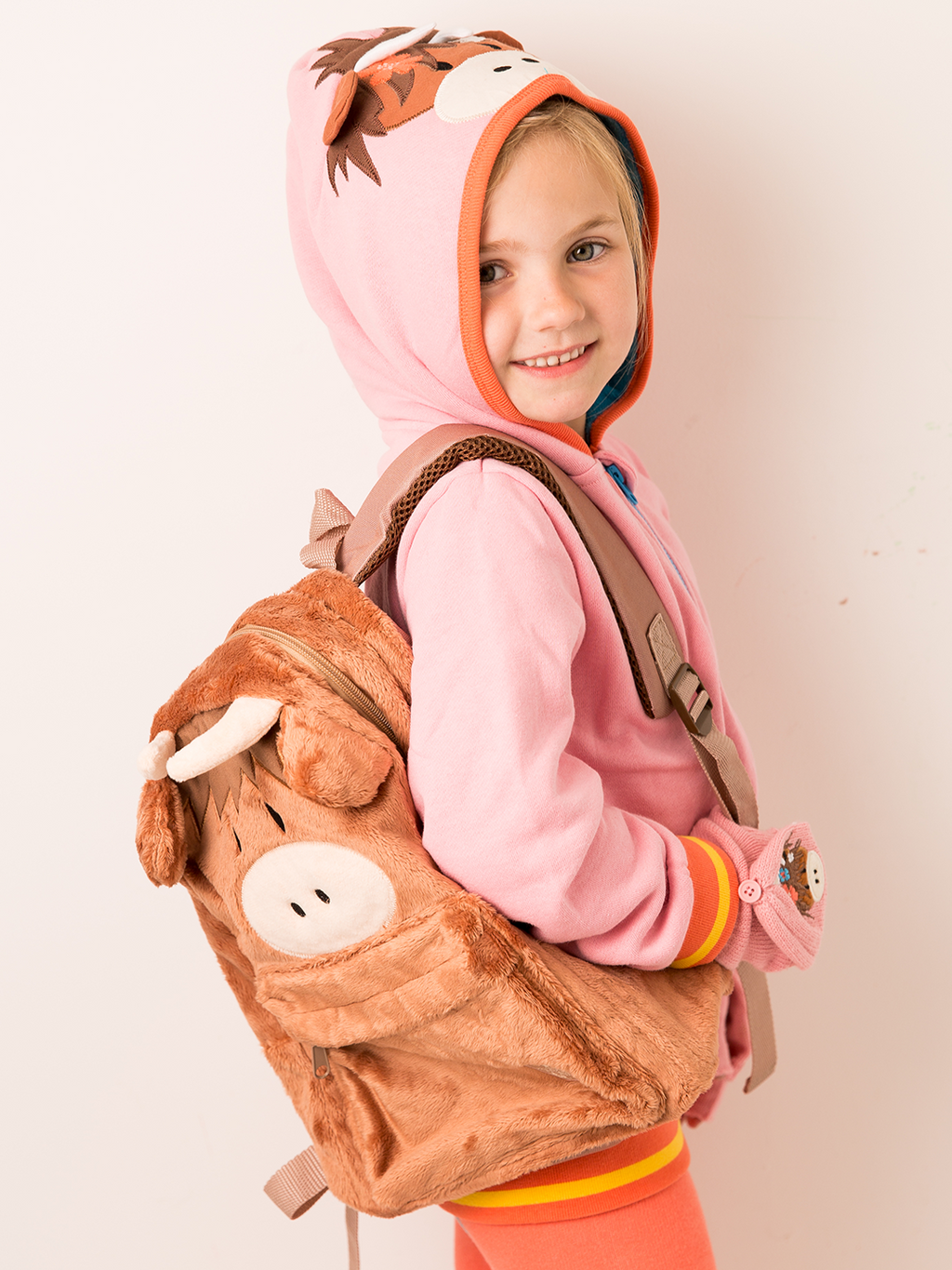 Neutral Highland Cow Backpack