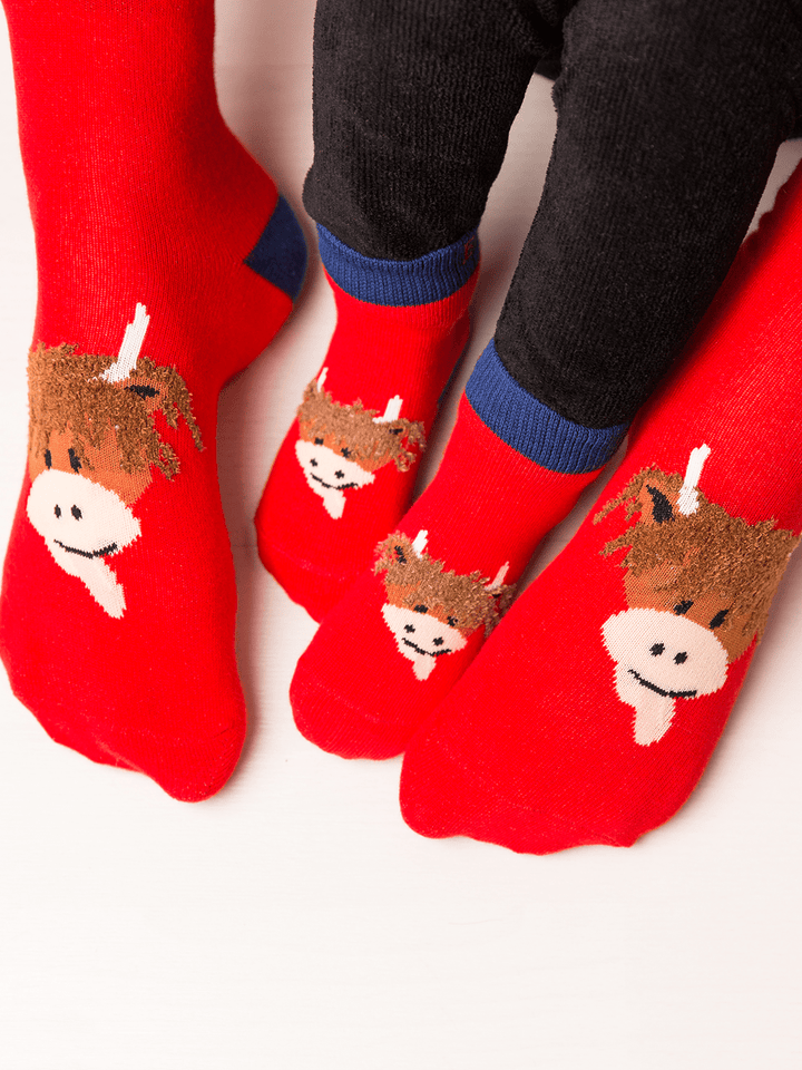 Hamish Highland Cow Socks - Blade & Rose UK