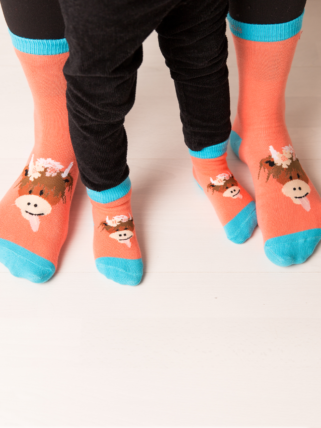 Highland Cow Adult Socks