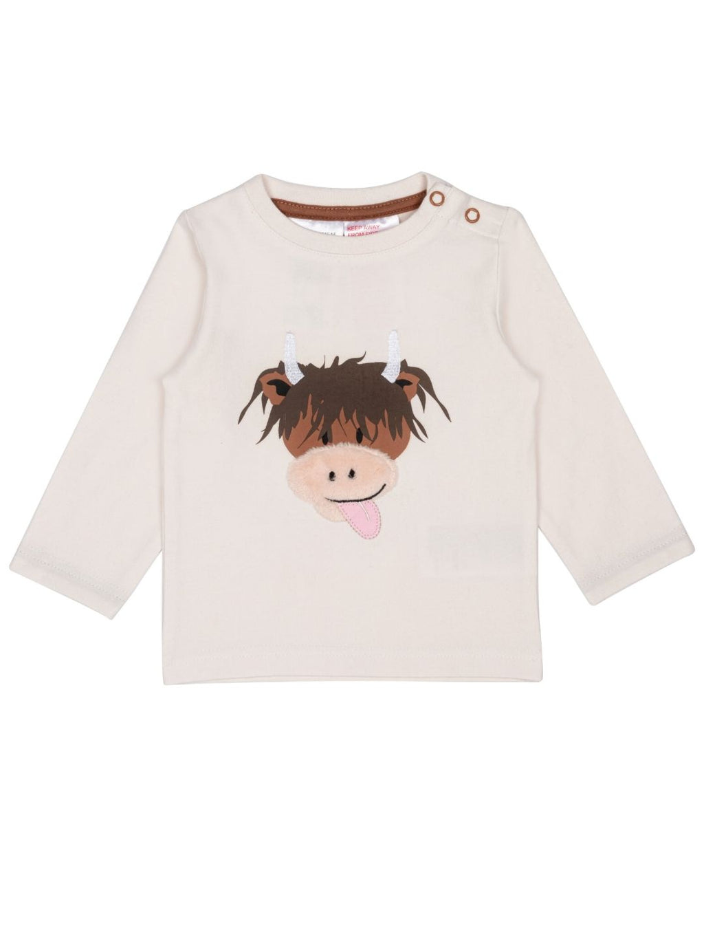 Neutral Highland Cow Top