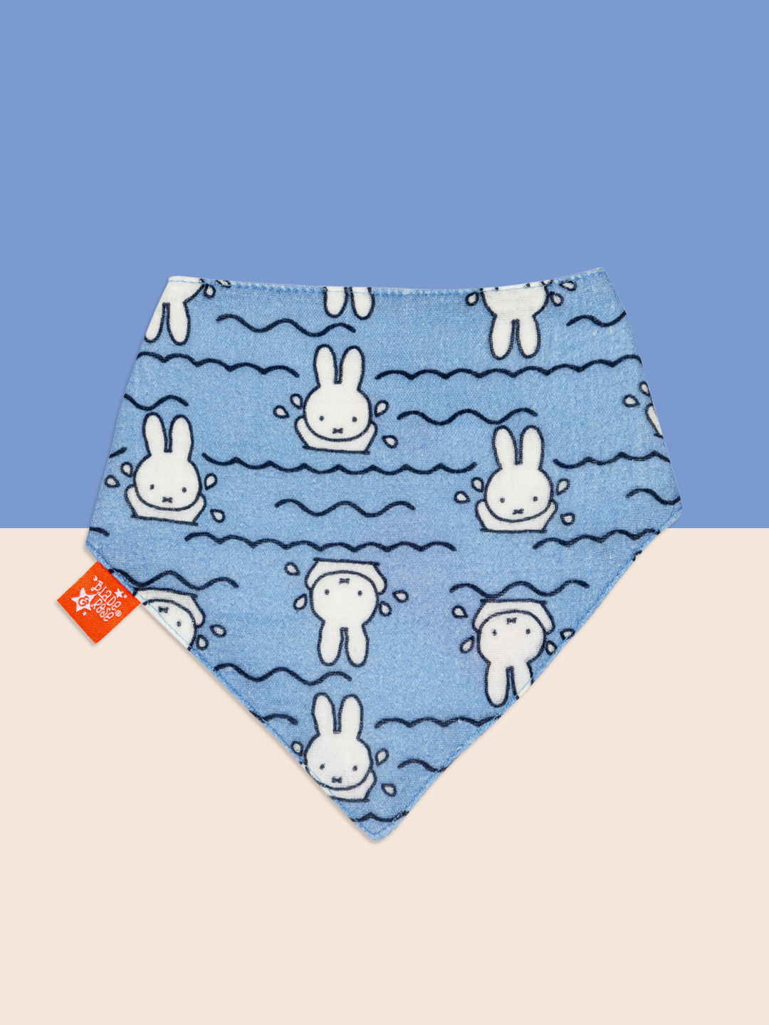 Miffy™ In The Sunshine Blue Muslin Bib