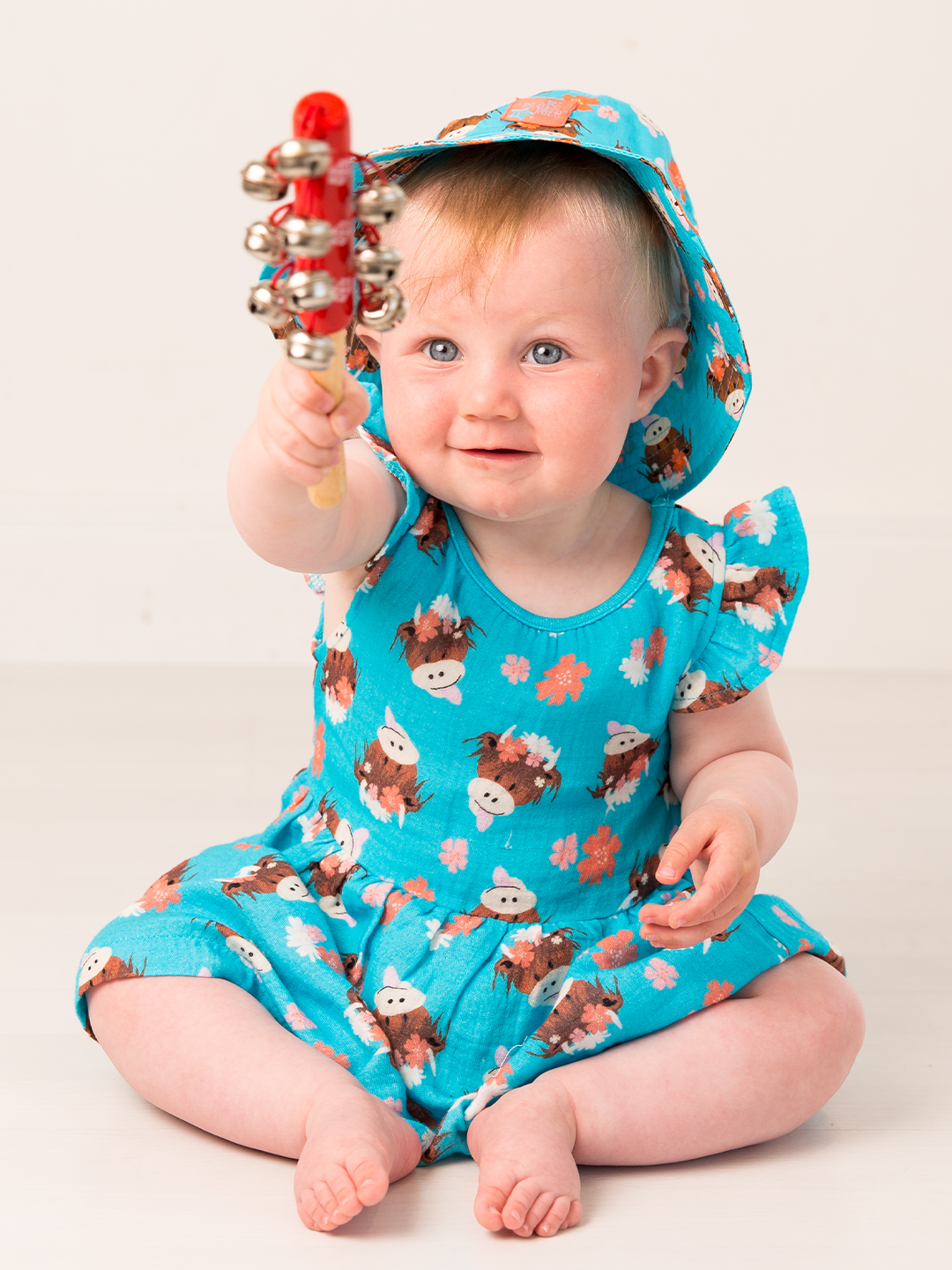 Bonnie Highland Cow Summer Dress