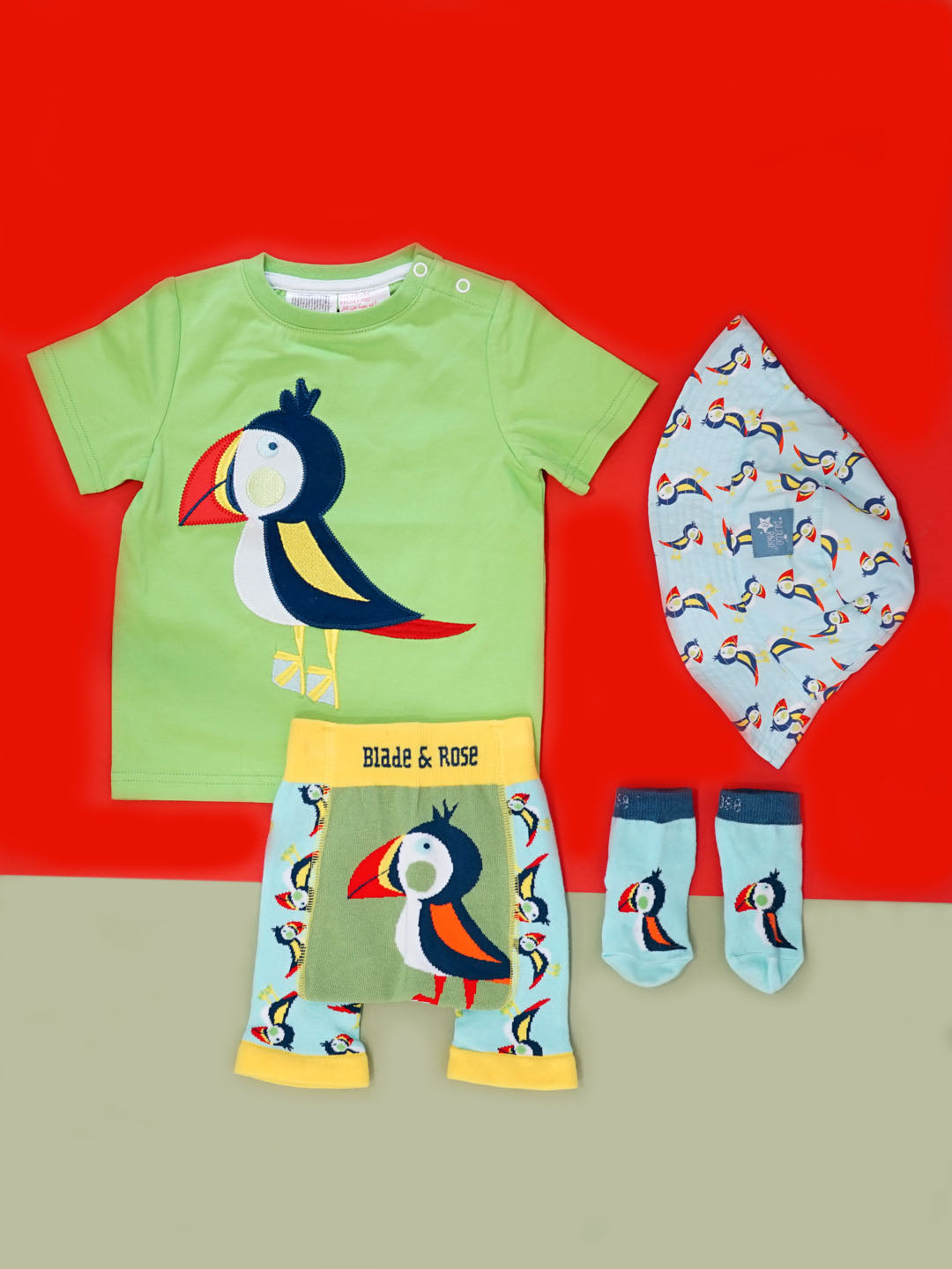 Finley the Puffin Summer Hat Blade & Rose UK