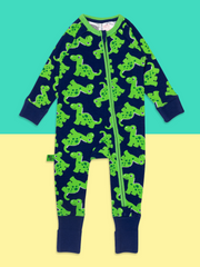 Maple the Dino Zip-Up Romper