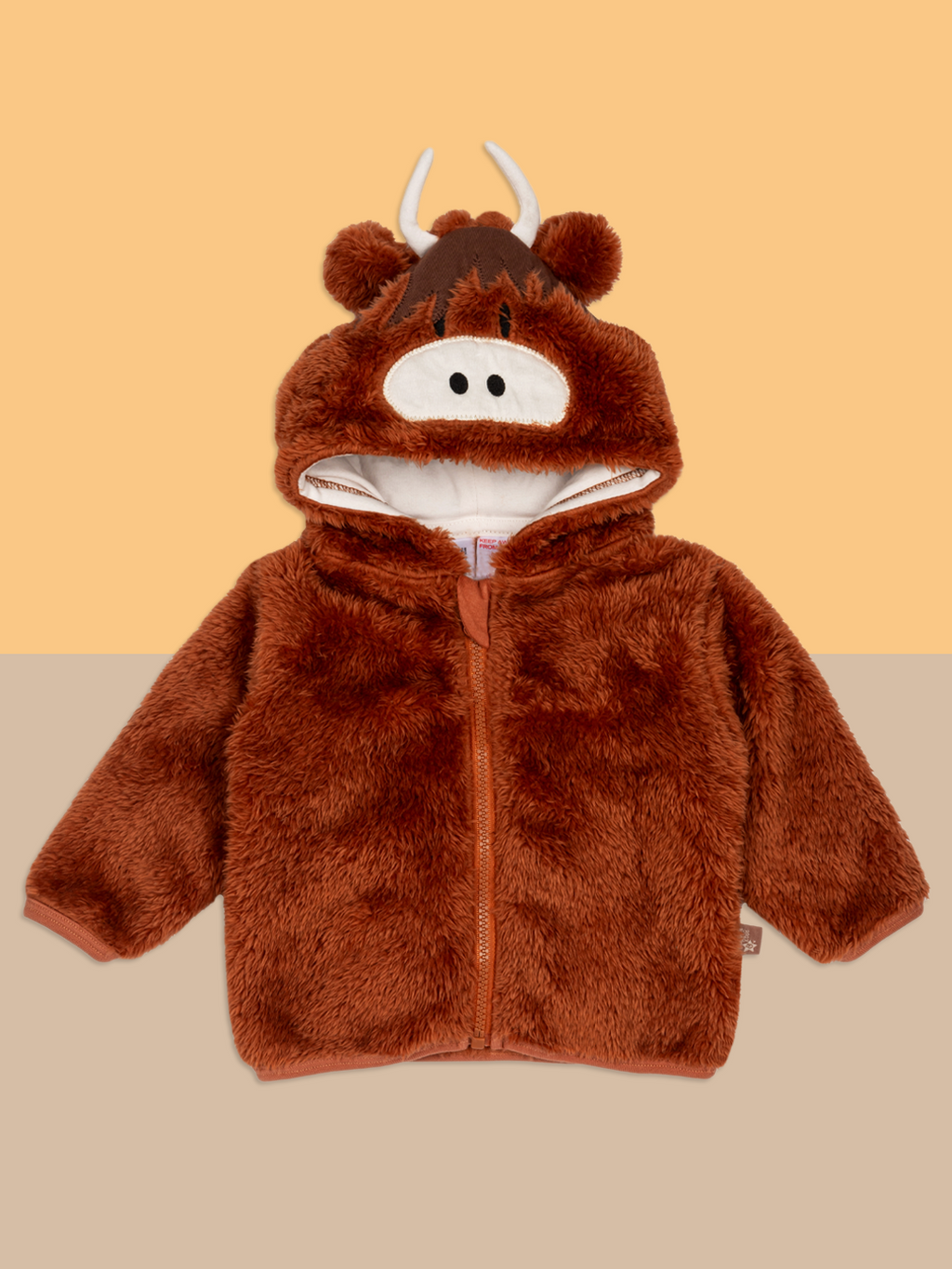 Neutral Highland Cow Hoodie - Blade & Rose UK