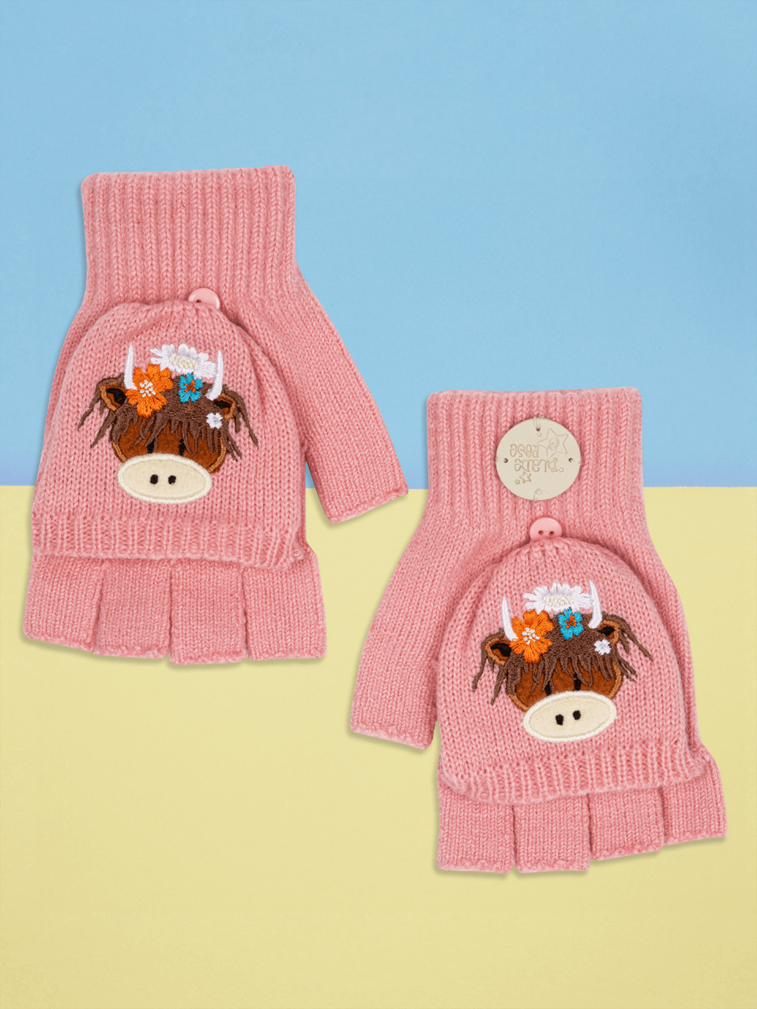Bonnie Highland Cow Mittens - Blade & Rose UK