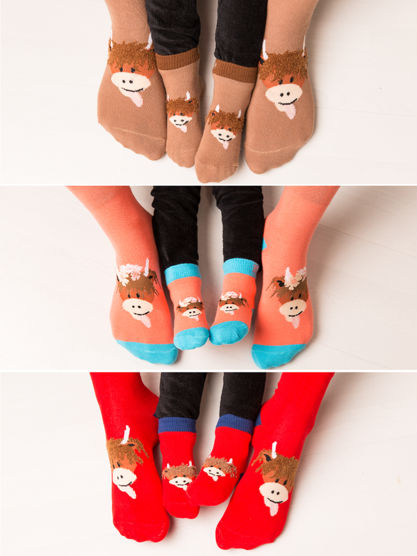 Highland Cow Adult Socks