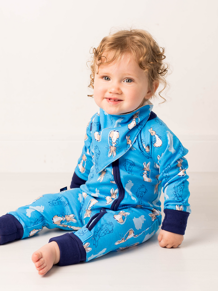 Peter Rabbit Navy Zip-Up Romper