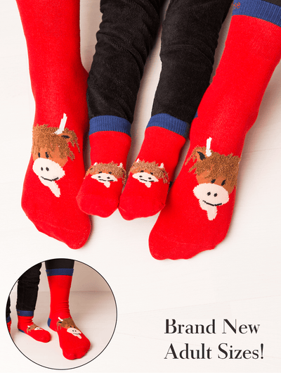 Hamish Highland Cow Socks - Blade & Rose UK
