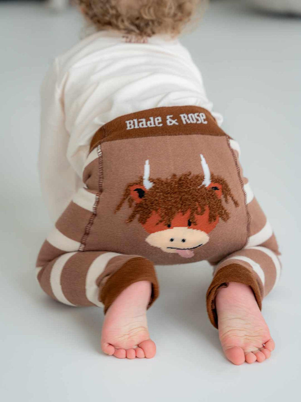 Neutral Highland Cow Leggings