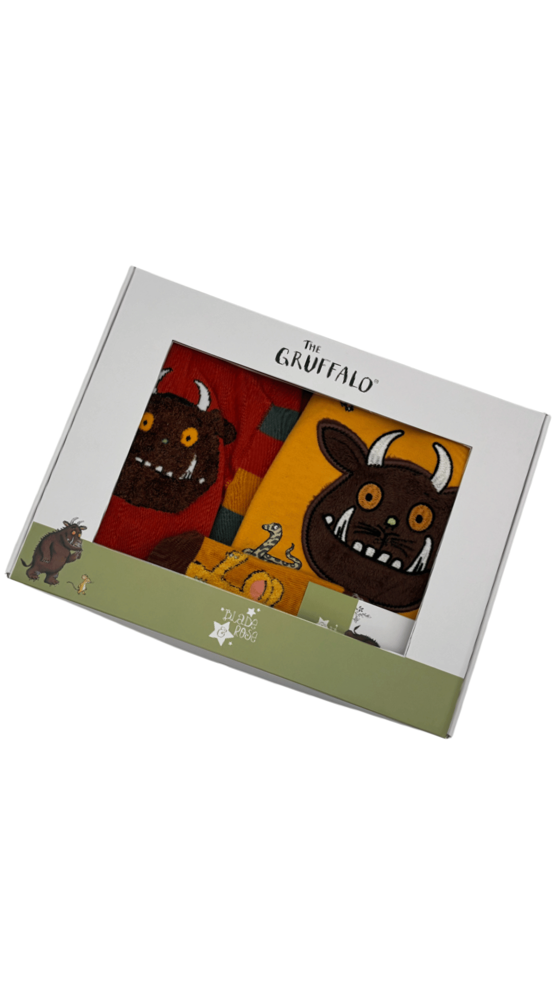 The Gruffalo Outdoor Adventure 3PC Gift Set - Mouse Socks