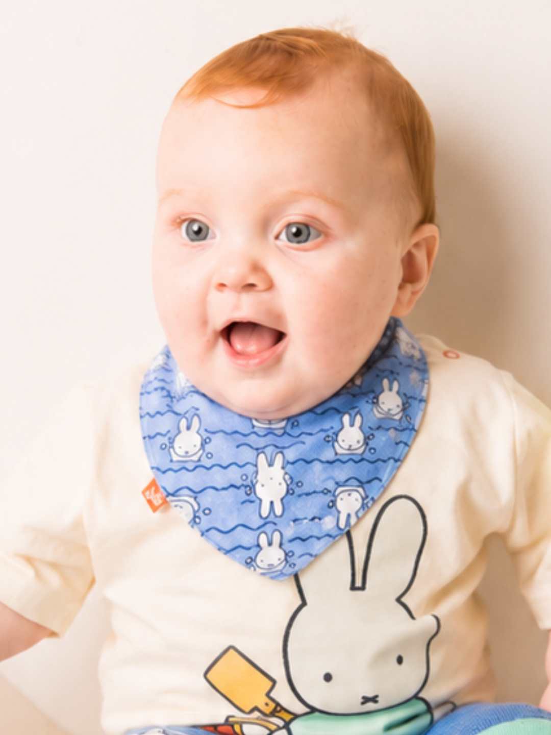 Miffy™ In The Sunshine Blue Muslin Bib