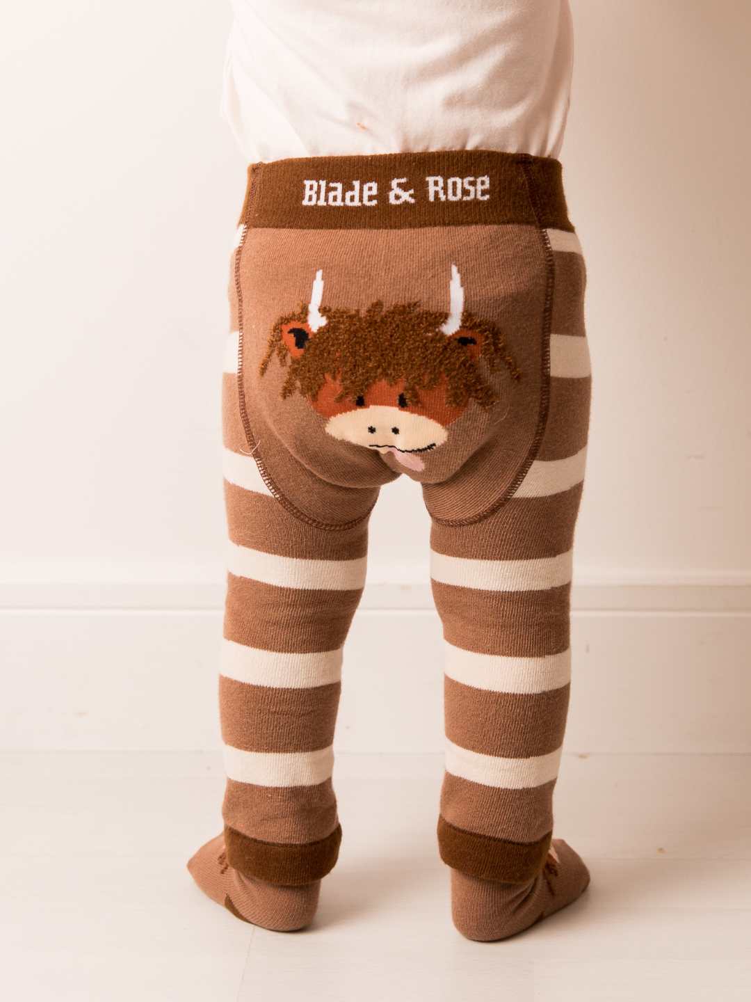 Neutral Highland Cow Leggings