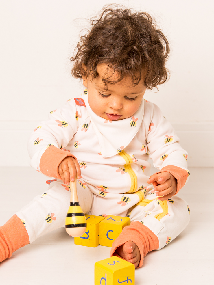 Honey Bee Zip-Up Romper