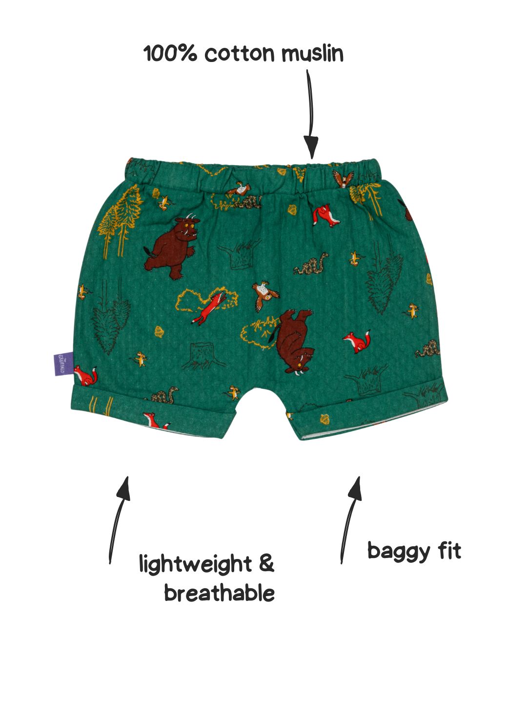 Gruffalo™ Muslin Shorts