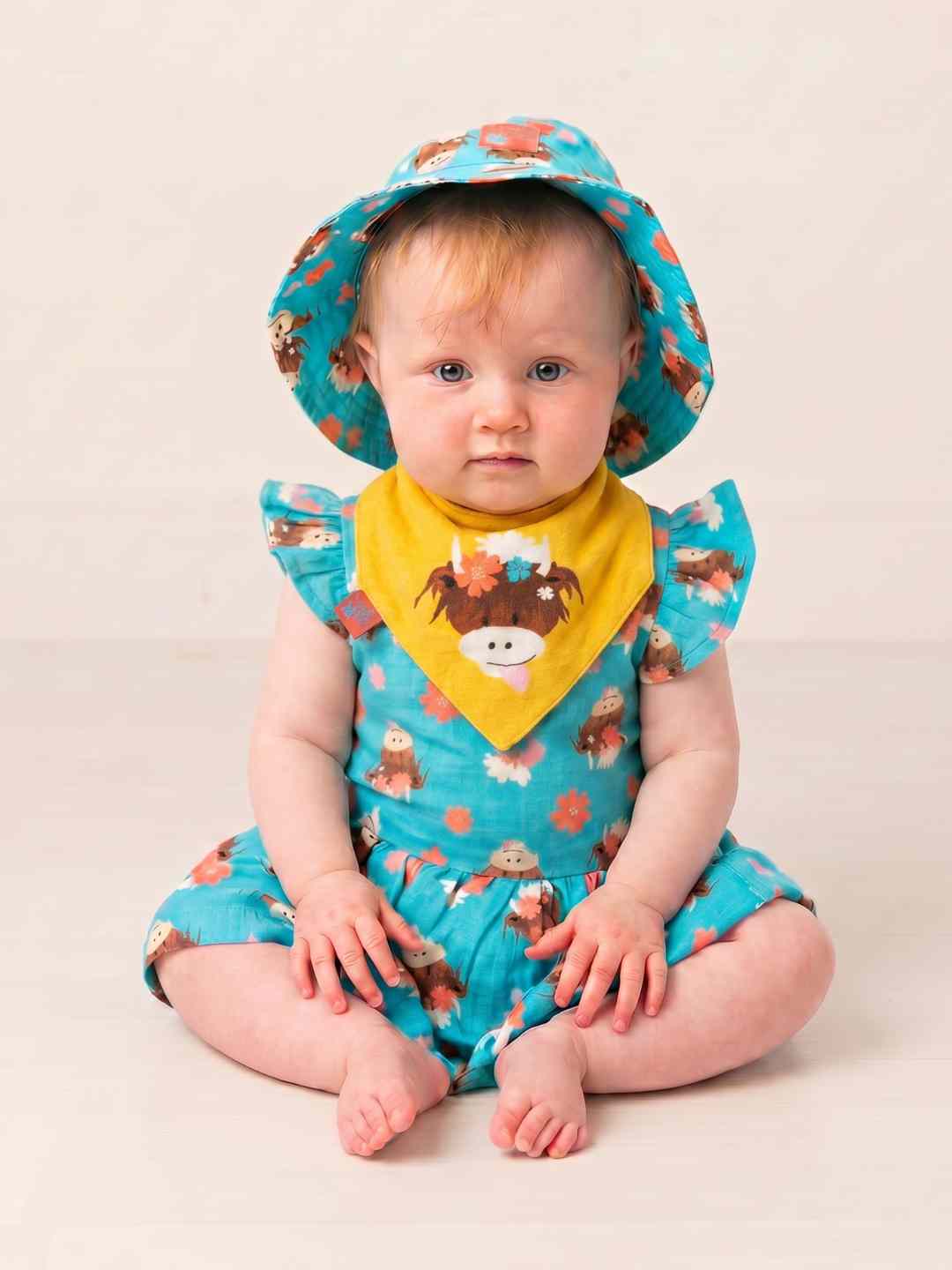 Bonnie Highland Cow Summer Dress