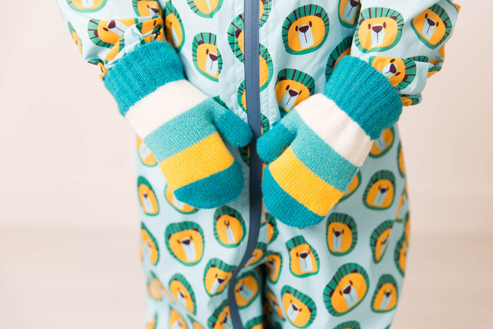 Green & Mustard Mittens